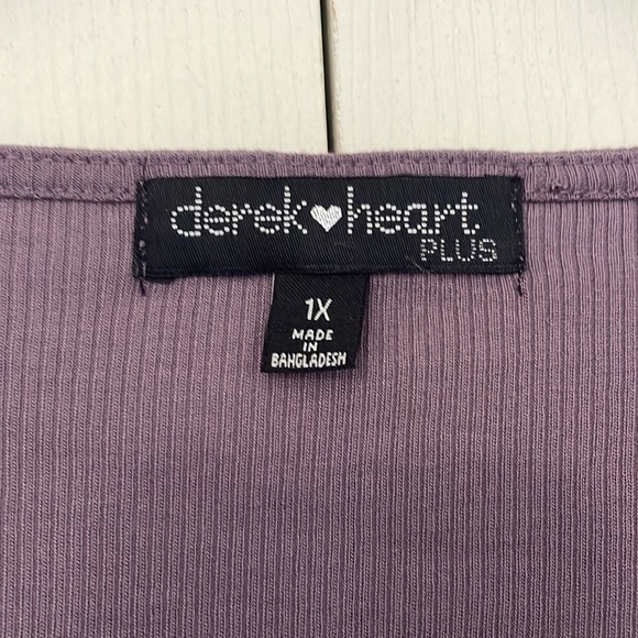 Purple knit plus crop top - Picture 3 of 4